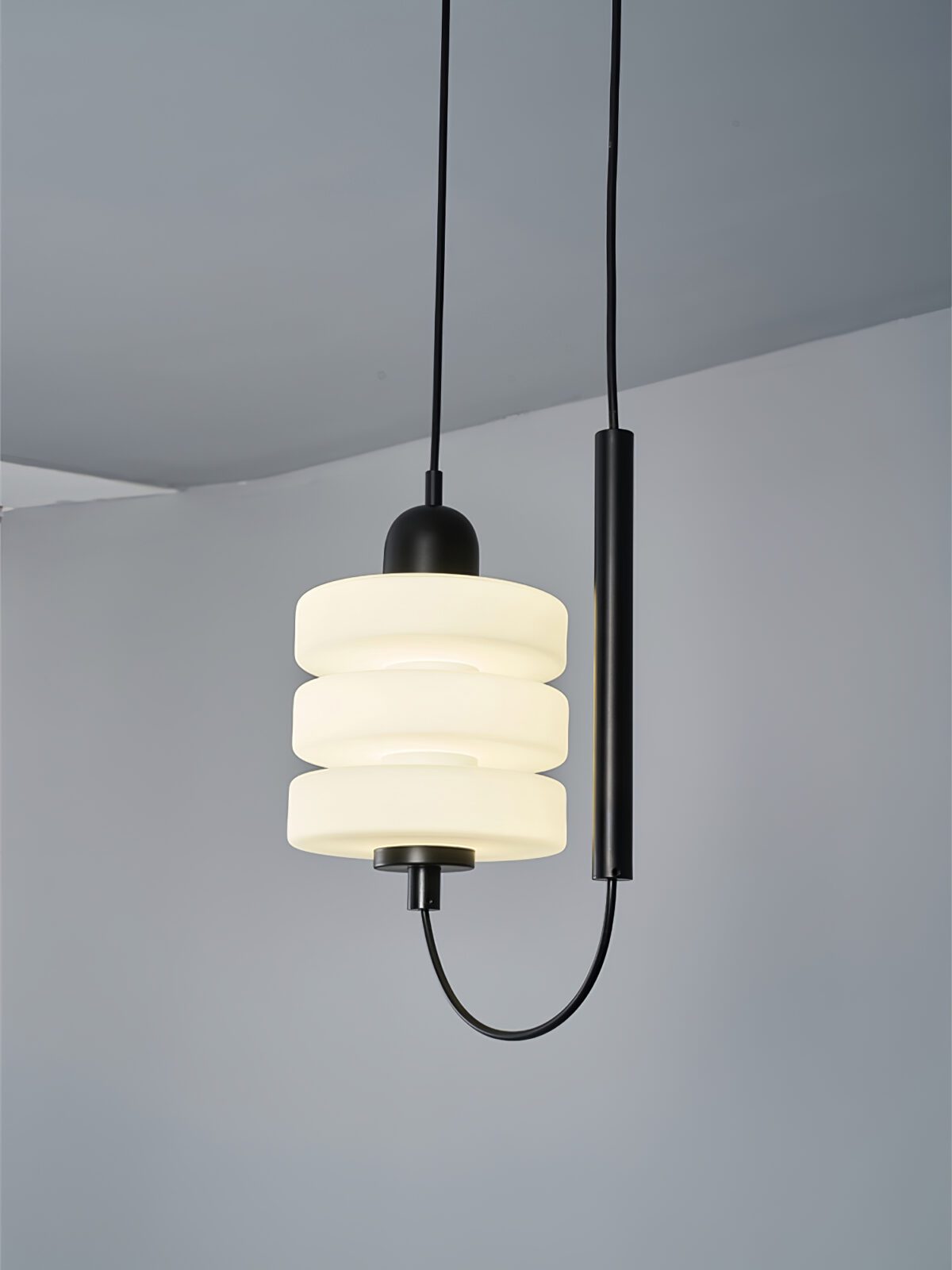 Triple Puck Pendant light