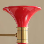Tromina Trumpet Chandelier – Mid-Century Brass & Iron Pendant Light