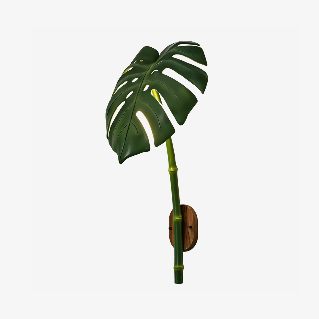 Monstera Leaf Wall Sconce — Tropical Botanical Light for Modern Interiors