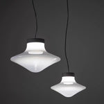 Trottola Modern Glass Pendant Light for Dining Room and Living Space
