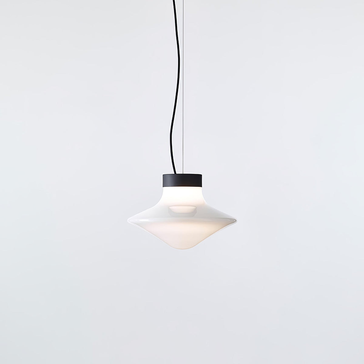 Trottola Modern Glass Pendant Light for Dining Room and Living Space