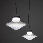 Trottola Modern Glass Pendant Light for Dining Room and Living Space
