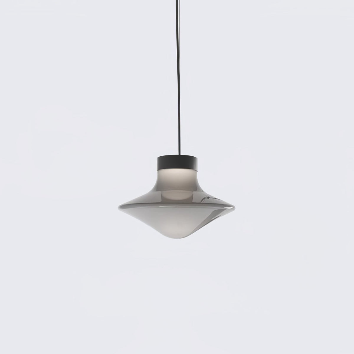 Trottola Modern Glass Pendant Light for Dining Room and Living Space