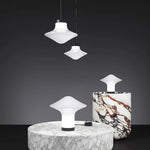 Trottola Modern Glass Pendant Light for Dining Room and Living Space