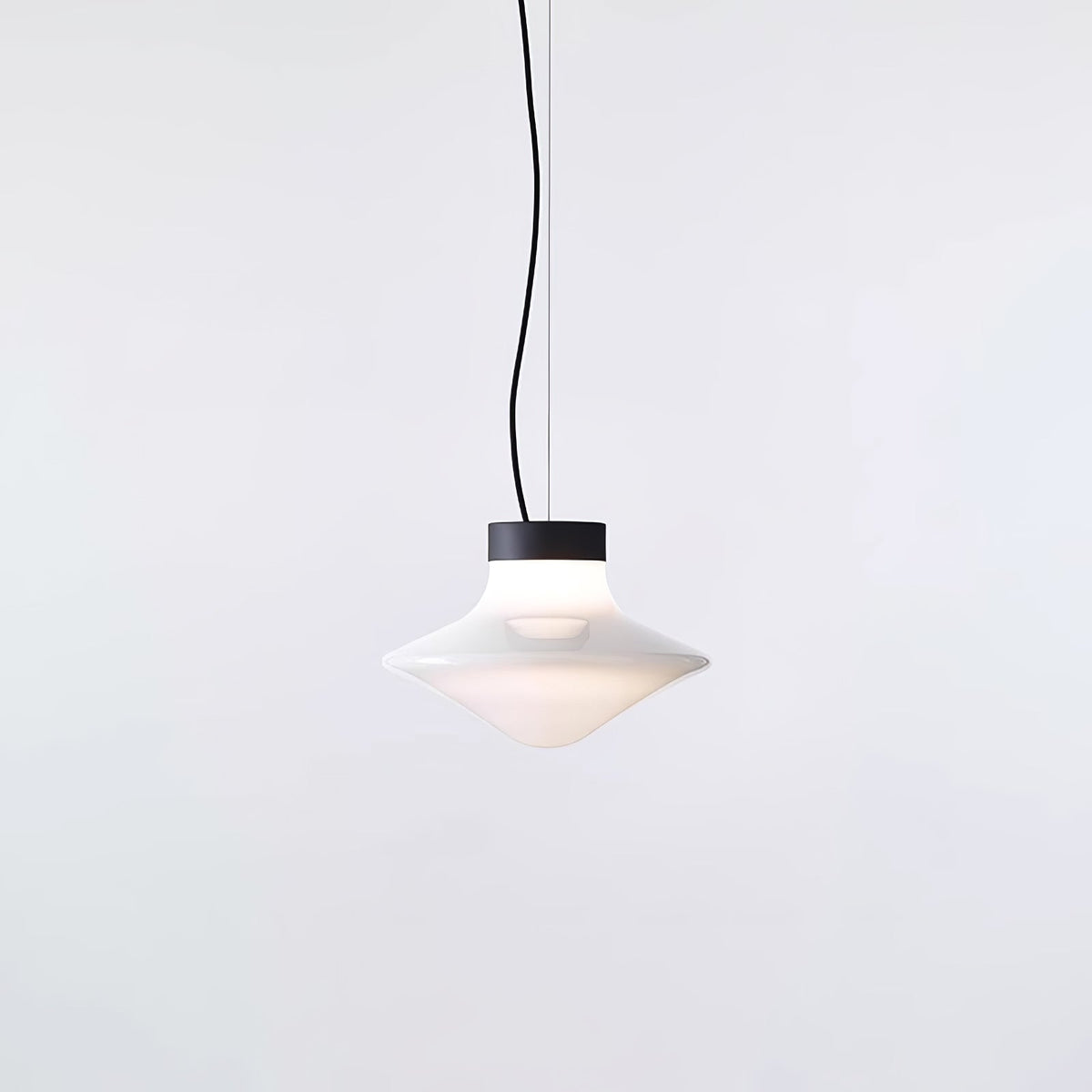 Trottola Modern Glass Pendant Light for Dining Room and Living Space