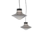 Trottola Modern Glass Pendant Light for Dining Room and Living Space