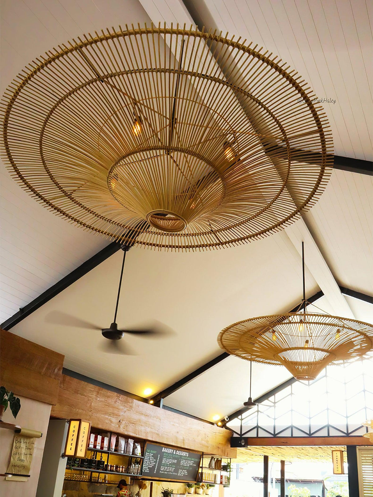 Costa Mesa Natural Rattan Chandelier – Modern Organic Pendant for Dining & Living Spaces