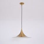 Semi Arch Pendant Light – Designer Aluminum Swag Lamp for Dining & Living Spaces