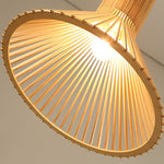 Trumpet Wood Art Pendant Light