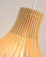 Trumpet Wood Art Pendant Light