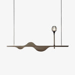 Tsunami Wave Wooden Chandelier for Modern Interiors