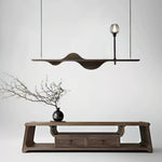 Tsunami Wave Wooden Chandelier for Modern Interiors