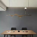 Tsunami Wave Wooden Chandelier for Modern Interiors