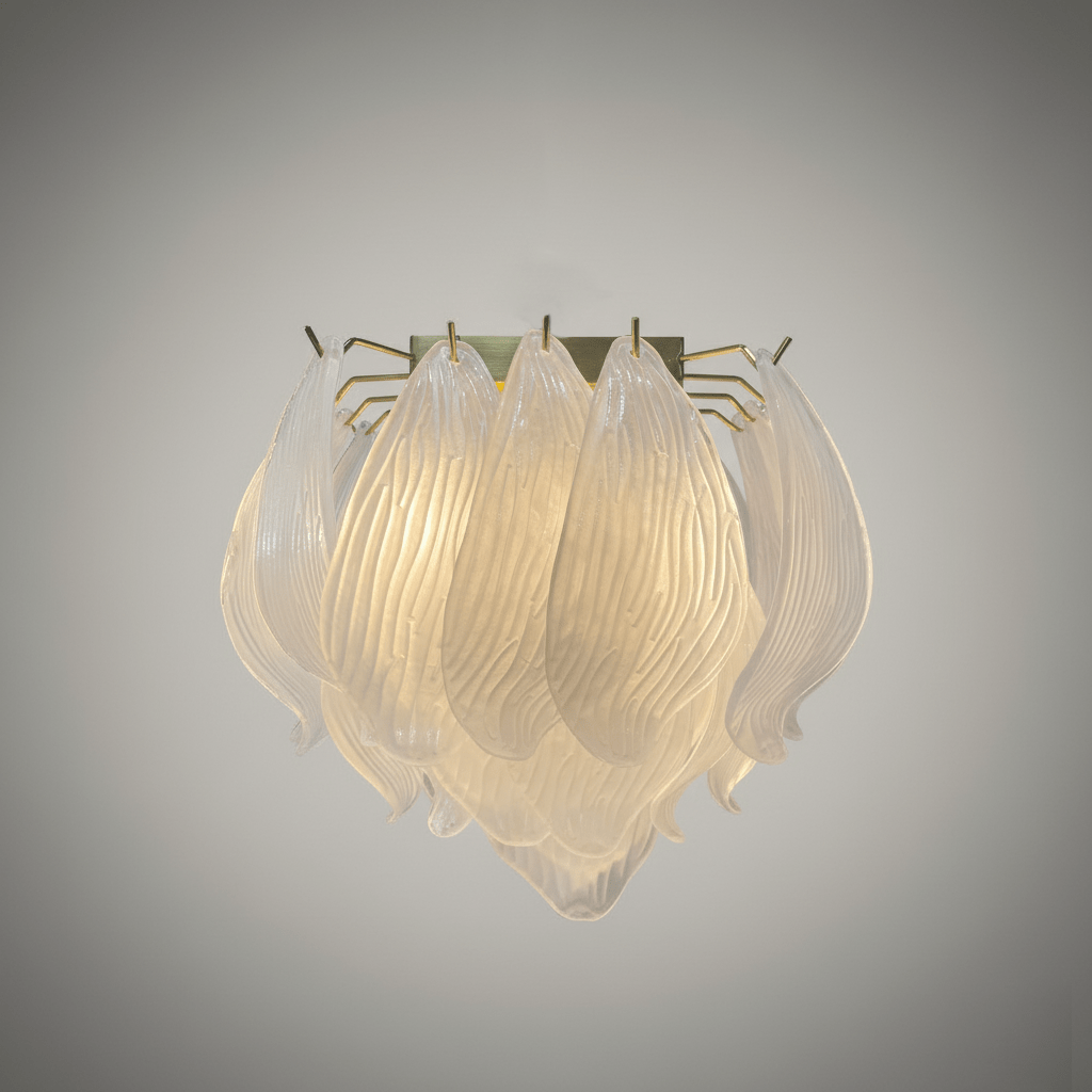 Tuliva Glass Ceiling Light – Modern Flush Mount for Living & Dining