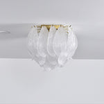 Tuliva Glass Ceiling Light – Modern Flush Mount for Living & Dining