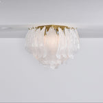 Tuliva Glass Ceiling Light – Modern Flush Mount for Living & Dining