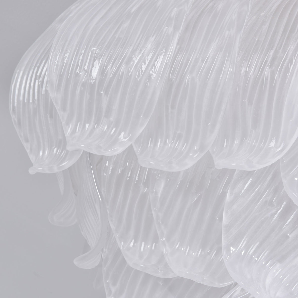Tuliva Glass Ceiling Light – Modern Flush Mount for Living & Dining
