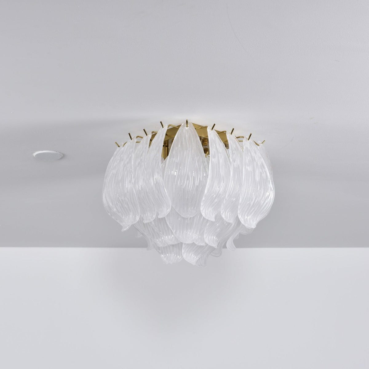 Tuliva Glass Ceiling Light – Modern Flush Mount for Living & Dining