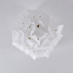 Tuliva Glass Ceiling Light – Modern Flush Mount for Living & Dining