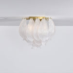Tuliva Glass Ceiling Light – Modern Flush Mount for Living & Dining