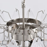 Tuliva Hand-Blown Glass Chandelier for Dining Room and Living Room