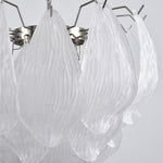 Tuliva Hand-Blown Glass Chandelier for Dining Room and Living Room