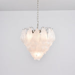 Tuliva Hand-Blown Glass Chandelier for Dining Room and Living Room
