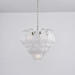 Tuliva Hand-Blown Glass Chandelier for Dining Room and Living Room
