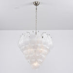 Tuliva Hand-Blown Glass Chandelier for Dining Room and Living Room