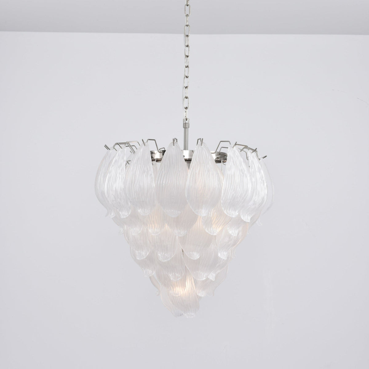 Tuliva Hand-Blown Glass Chandelier for Dining Room and Living Room