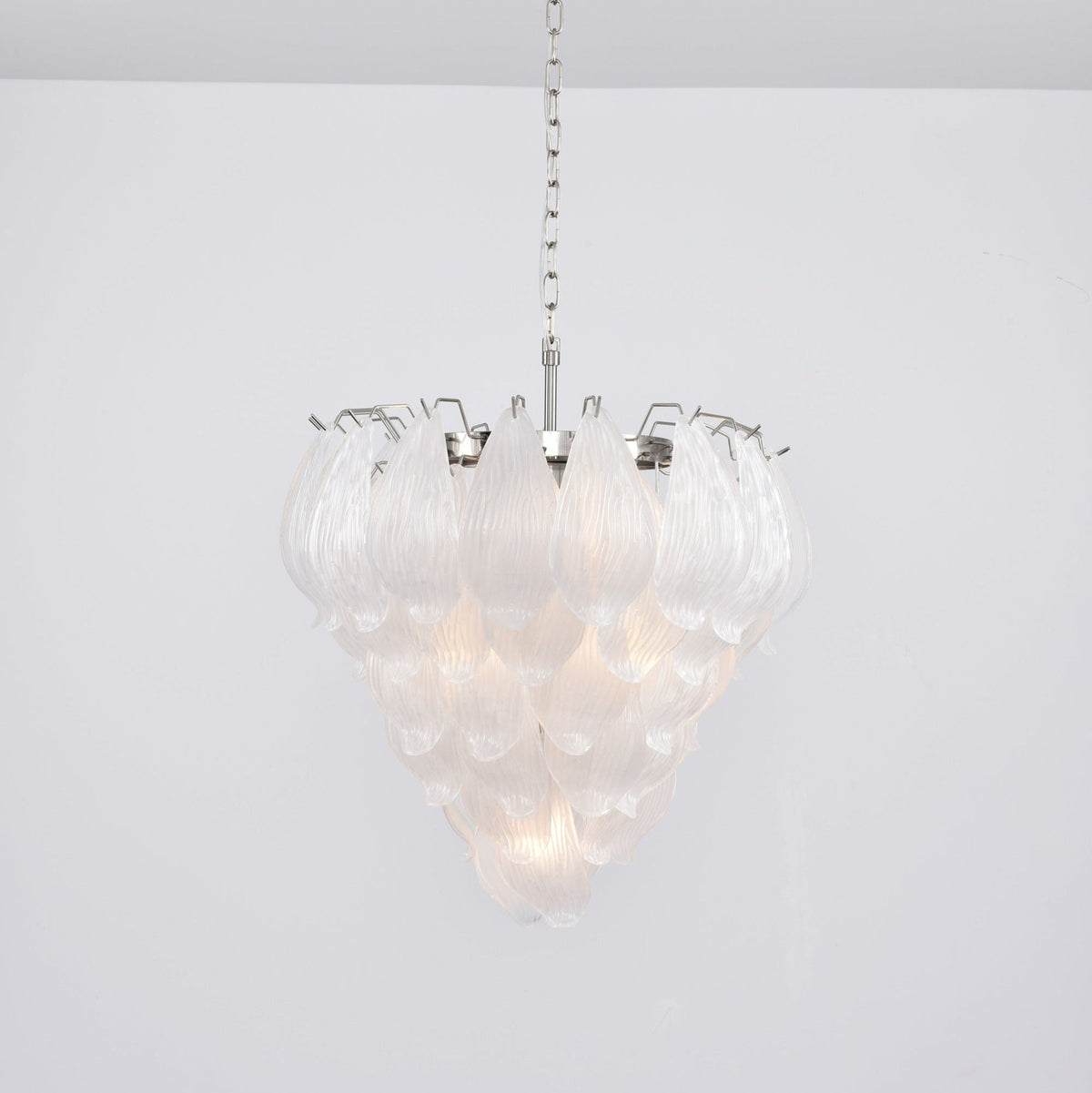 Tuliva Hand-Blown Glass Chandelier for Dining Room and Living Room