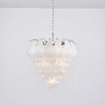 Tuliva Hand-Blown Glass Chandelier for Dining Room and Living Room