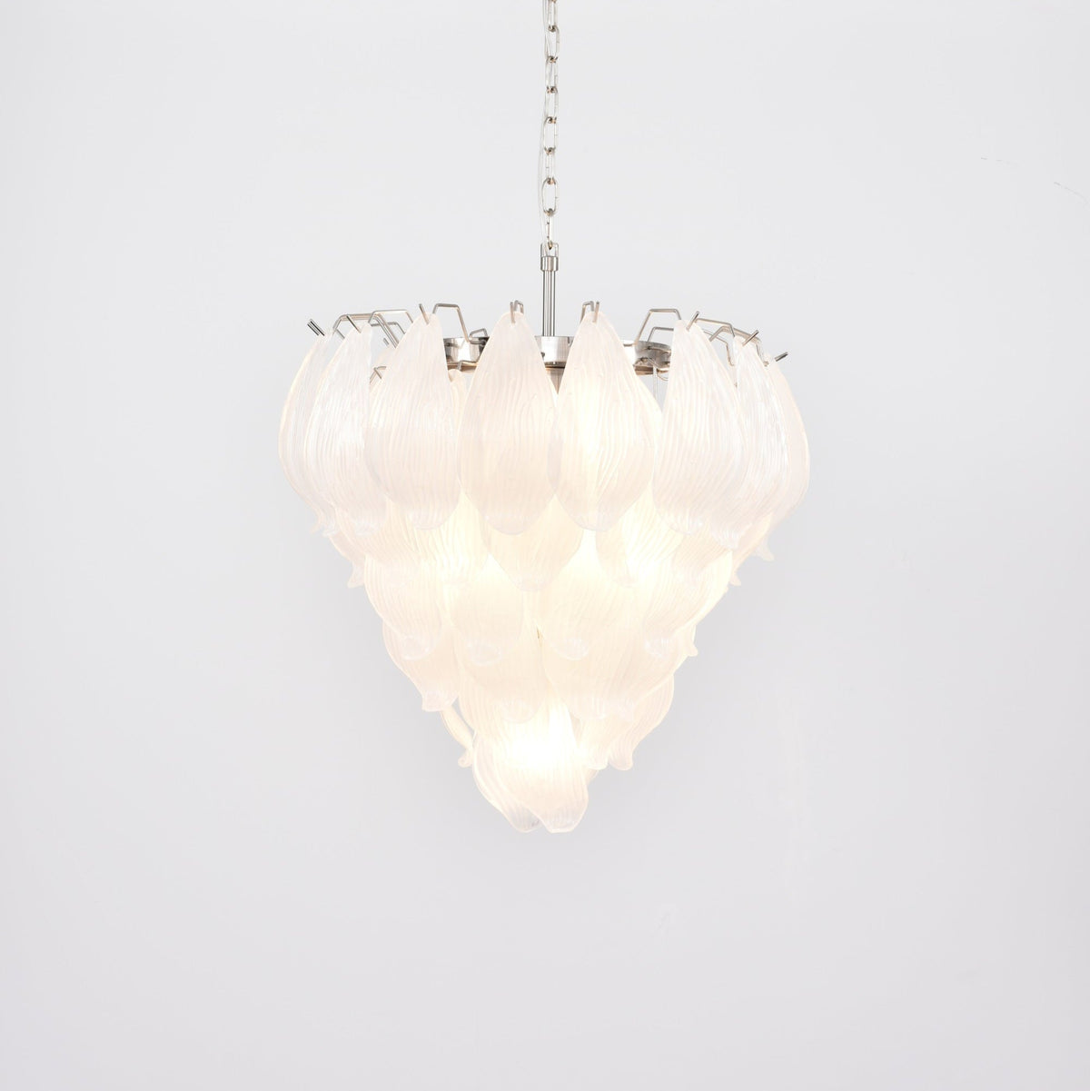 Tuliva Hand-Blown Glass Chandelier for Dining Room and Living Room
