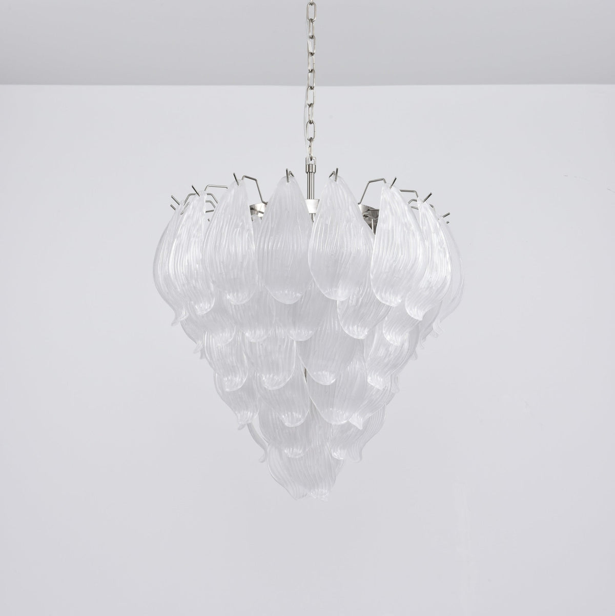 Tuliva Hand-Blown Glass Chandelier for Dining Room and Living Room