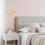Tulyn Bloom Wall Sconce in Blush Pink Glass and Gold Metal