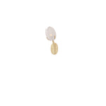 Tulyn Bloom Wall Sconce in Blush Pink Glass and Gold Metal
