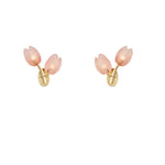 Tulyn Bloom Wall Sconce in Blush Pink Glass and Gold Metal