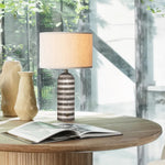 Tuxedo Marble Table Lamp – Modern Monochrome Accent Light for Bedroom and Living Room
