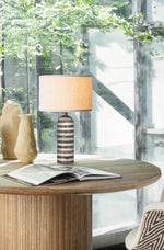 Tuxedo Marble Table Lamp – Modern Monochrome Accent Light for Bedroom and Living Room