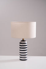 Tuxedo Marble Table Lamp – Modern Monochrome Accent Light for Bedroom and Living Room