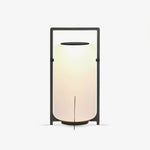 Twilight Lantern Solar Table Lamp – Stainless Steel & Glass Outdoor LED Light