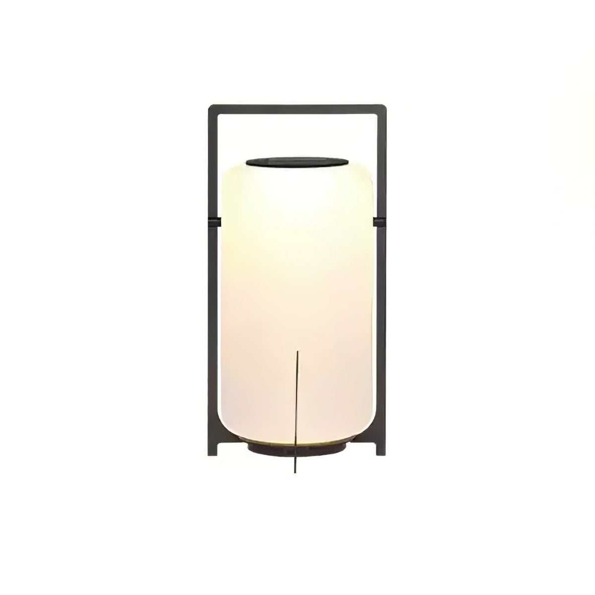 Twilight Lantern Solar Table Lamp – Stainless Steel & Glass Outdoor LED Light
