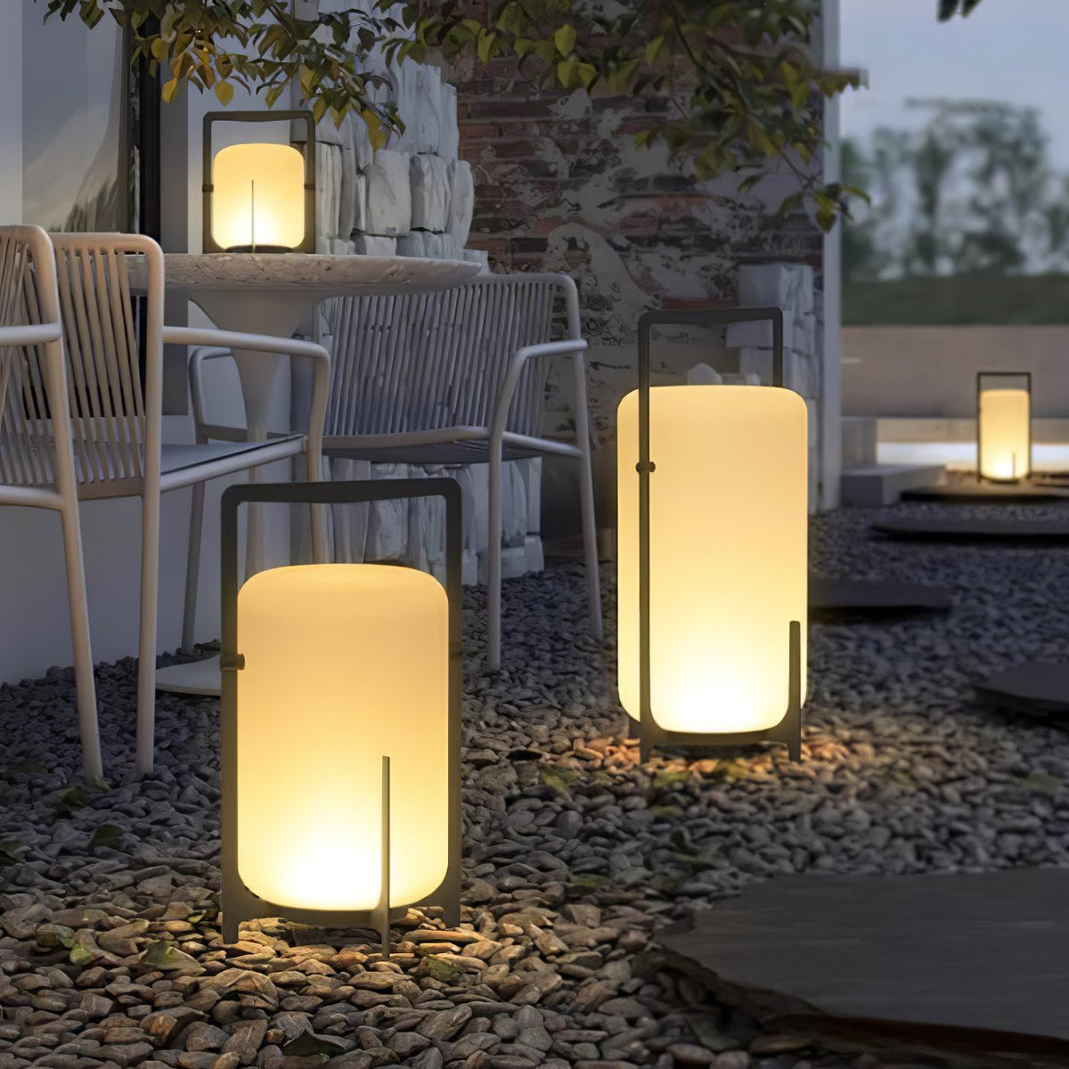Twilight Lantern Rechargeable Outdoor Table Light