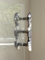 Sculptural Marble Twin-Curve Pull Handle for Cabinetry and Furniture