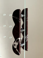 Sculptural Marble Twin-Curve Pull Handle for Cabinetry and Furniture