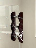 Sculptural Marble Twin-Curve Pull Handle for Cabinetry and Furniture