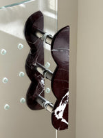 Sculptural Marble Twin-Curve Pull Handle for Cabinetry and Furniture