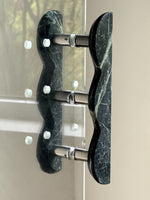 Sculptural Marble Twin-Curve Pull Handle for Cabinetry and Furniture