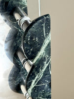 Sculptural Marble Twin-Curve Pull Handle for Cabinetry and Furniture