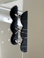 Sculptural Marble Twin-Curve Pull Handle for Cabinetry and Furniture